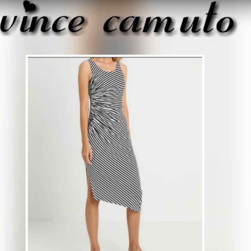 **Pink Vince Camuto Fuschia Fury Asymmetrical Dress. Sz M